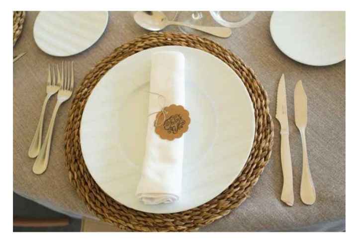 La présentation des tables de mariages: les serviettes de table 2