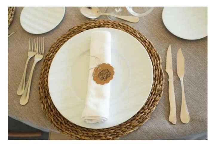 La présentation des tables de mariages: les serviettes de table 2