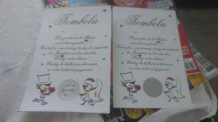 Tombola des mariés - 1