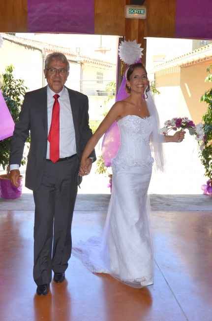 l'entrée avec mon papa