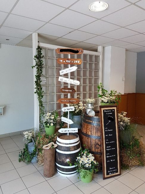 Déco entrée de la salle