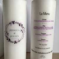  Mes bougies Menu et porte nom - 3