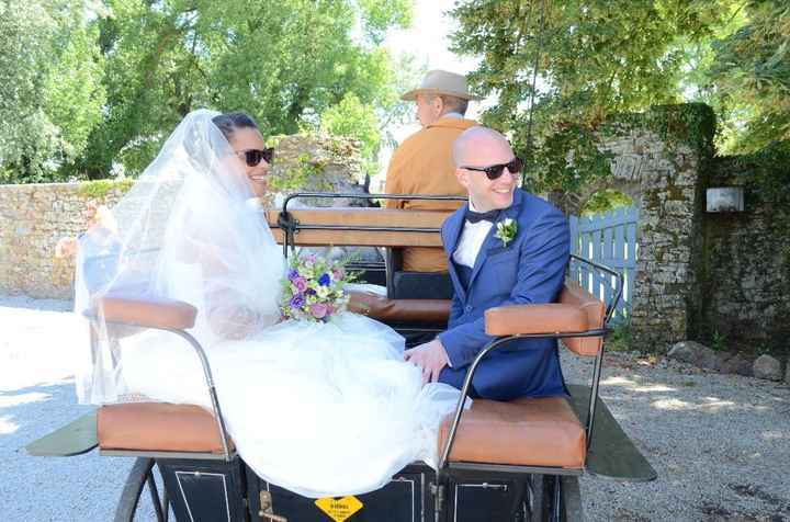 Notre départ en calèche