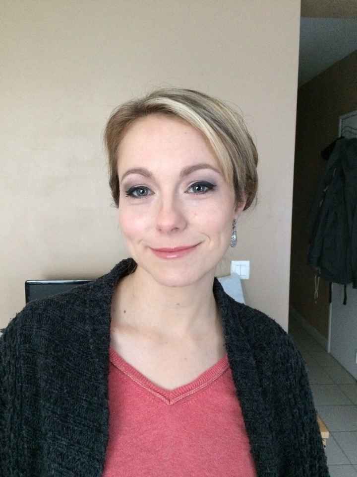 Essais  chignon et maquillage !! - 3