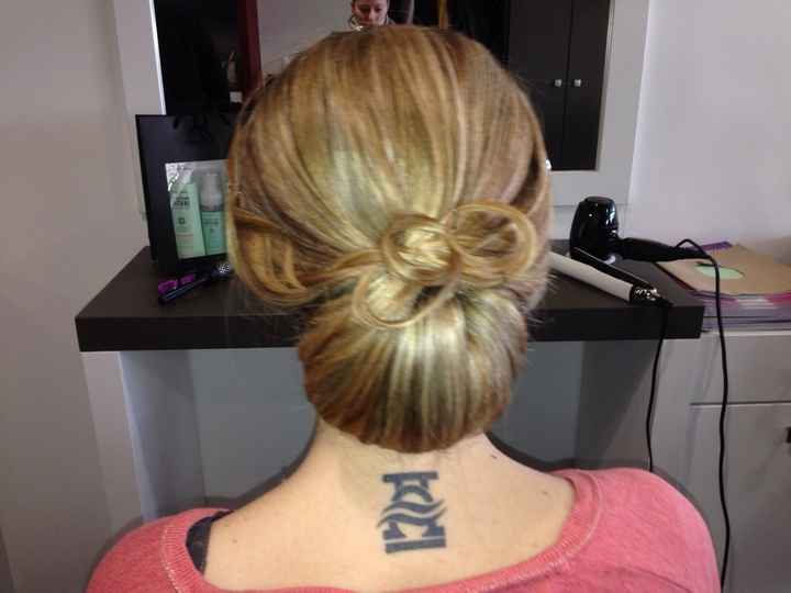 Essais  chignon et maquillage !! - 4