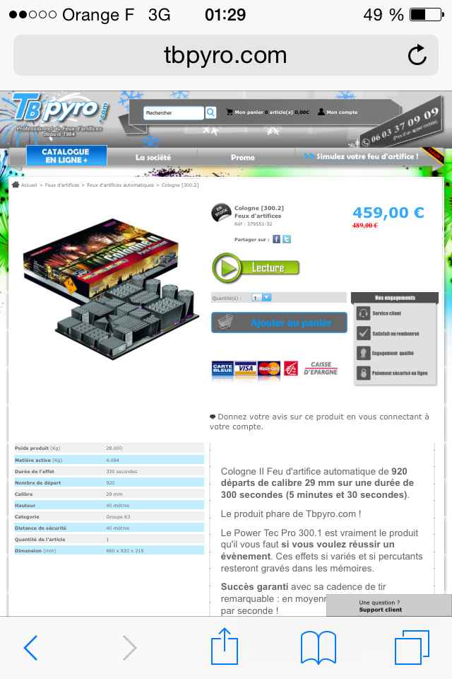 Feu d'artifice tout fait - 1