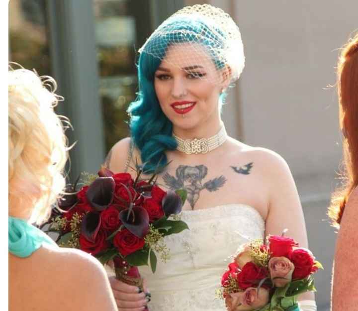  Voici quelques coiffures de mariées aux cheveux colorés - 6