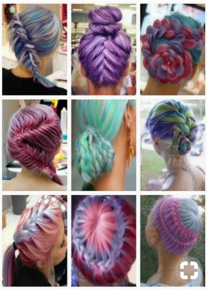  Voici quelques coiffures de mariées aux cheveux colorés - 27