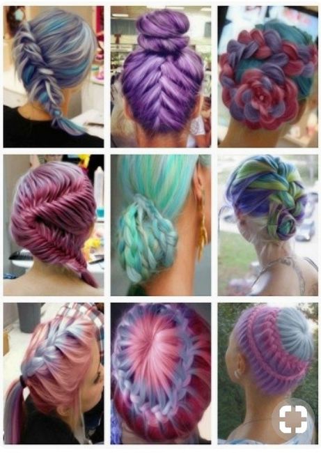  Voici quelques coiffures de mariées aux cheveux colorés - 27