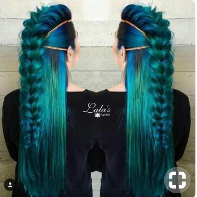  Voici quelques coiffures de mariées aux cheveux colorés - 28