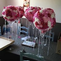 Boule de fleur en mousse - 1