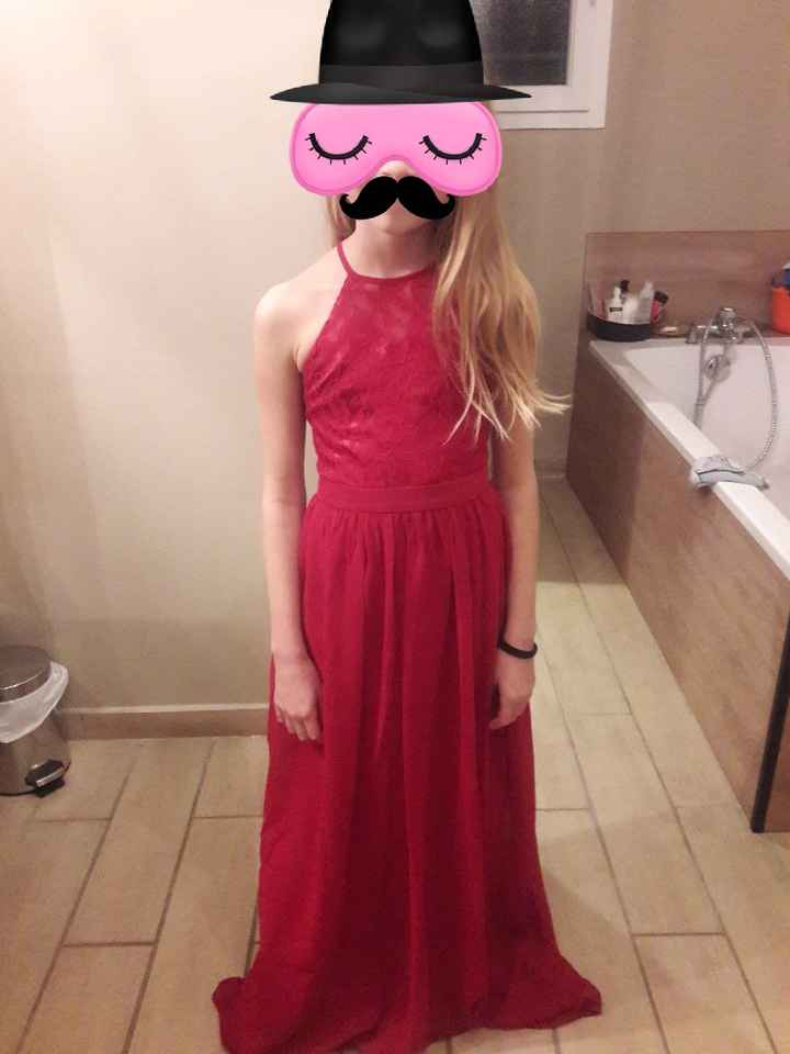 Robe de demoiselle d'honneur ado - 1