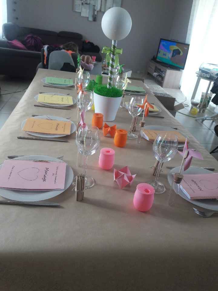 Essai de la decoration de la table des enfants - 1