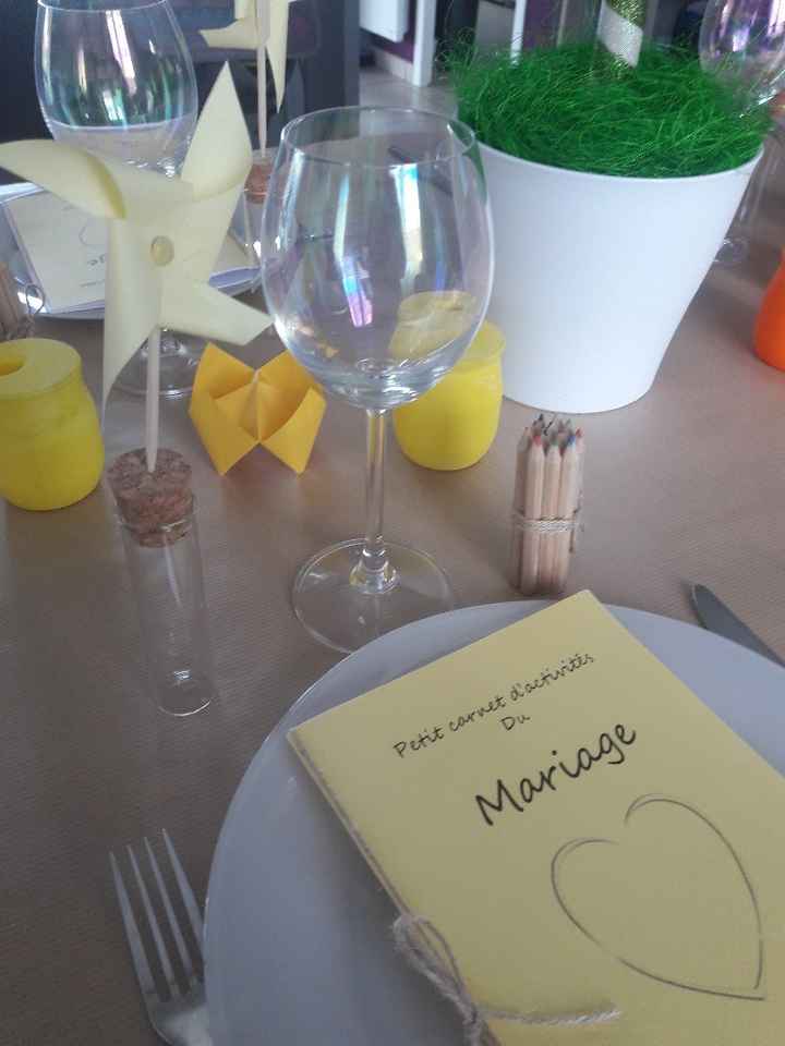 Essai de la decoration de la table des enfants - 2