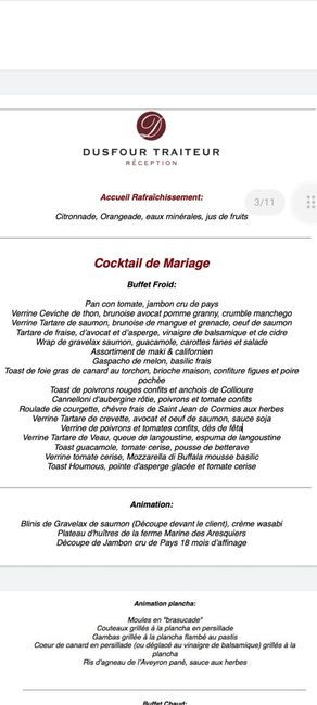 Budget moyen par personne traiteur Hérault - 1