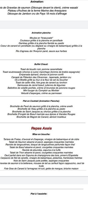 Budget moyen par personne traiteur Hérault - 2