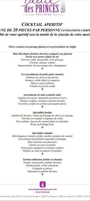 Budget moyen par personne traiteur Hérault - 1