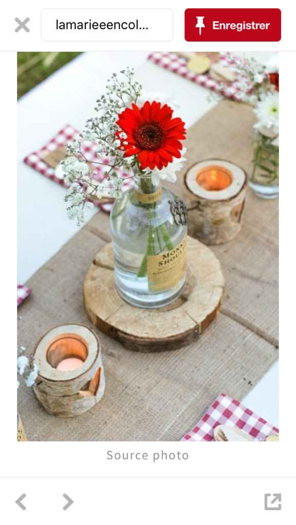 Montrez moi vos centres de table avec rondin de bois - 1