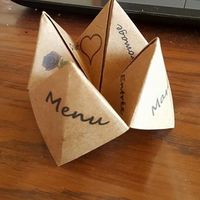 menu papier craft