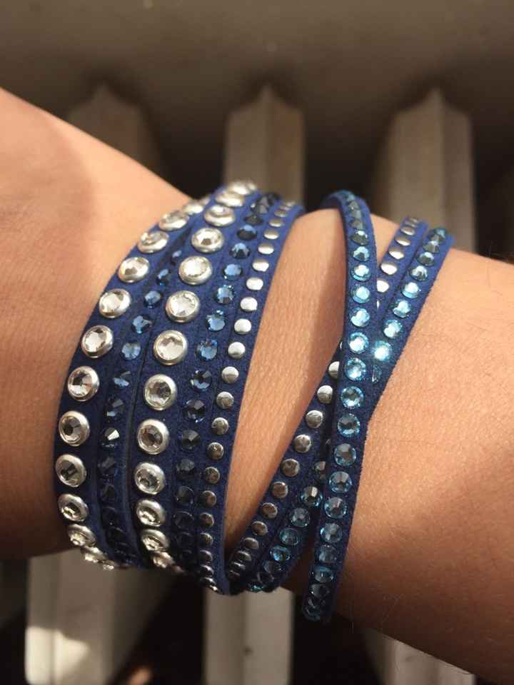 Quelque chose de bleu : bracelet swarovski - 1