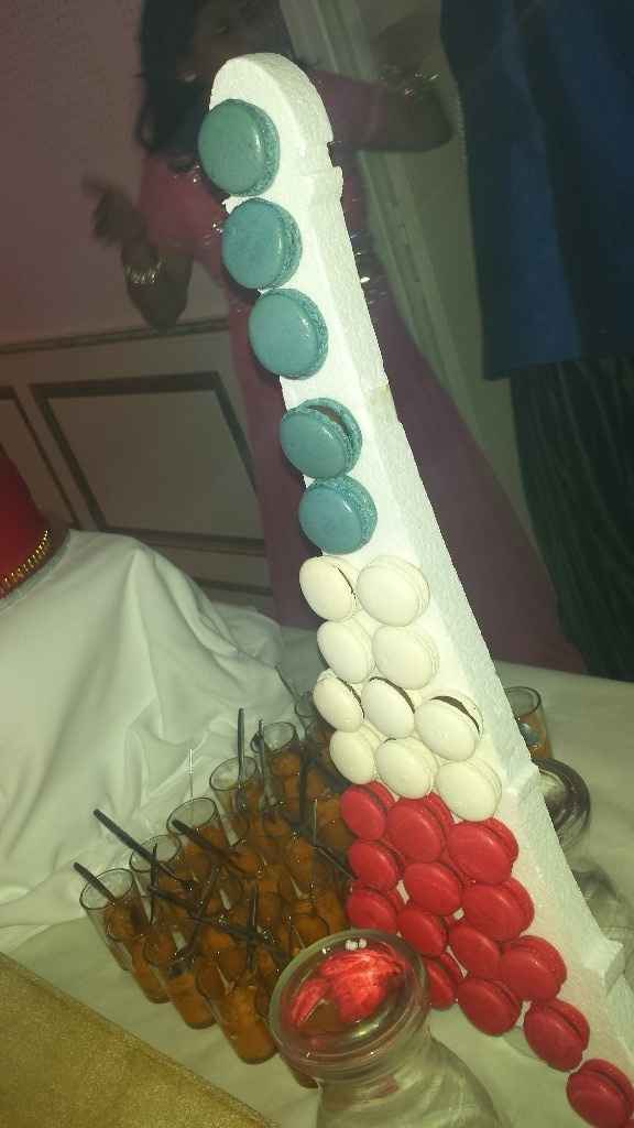 macarons Bleu blanc rouge a la demande de la mariée