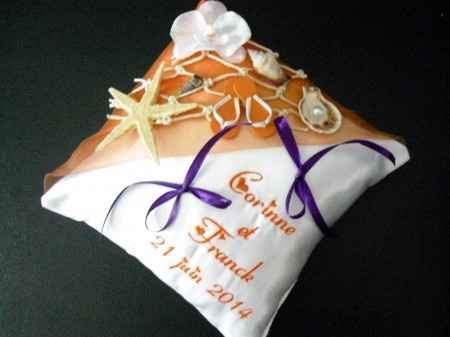 Coussin pour les alliances