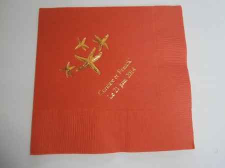 Mes serviettes de tables gravées