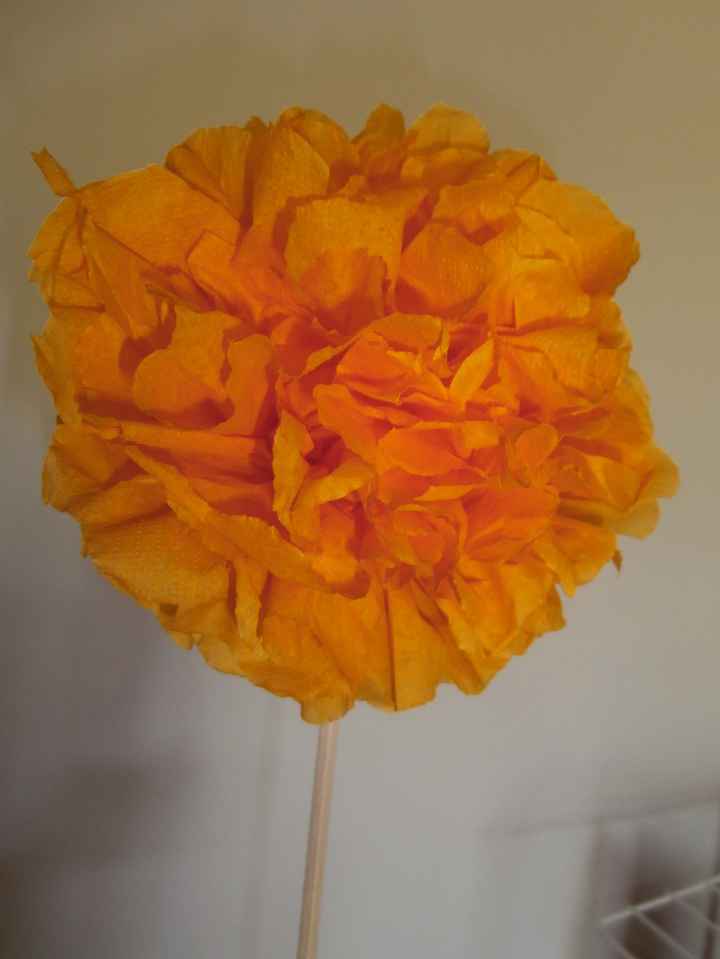 Mes fleurs en serviettes en papier