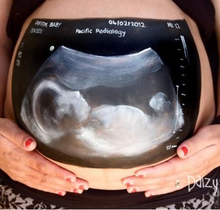 belly painting