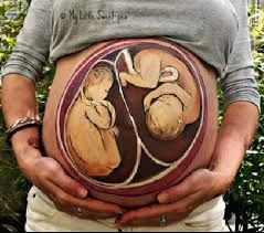belly painting
