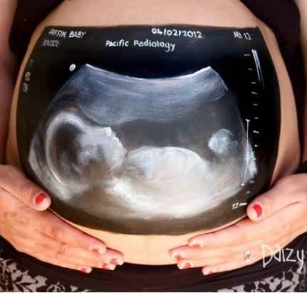 belly painting
