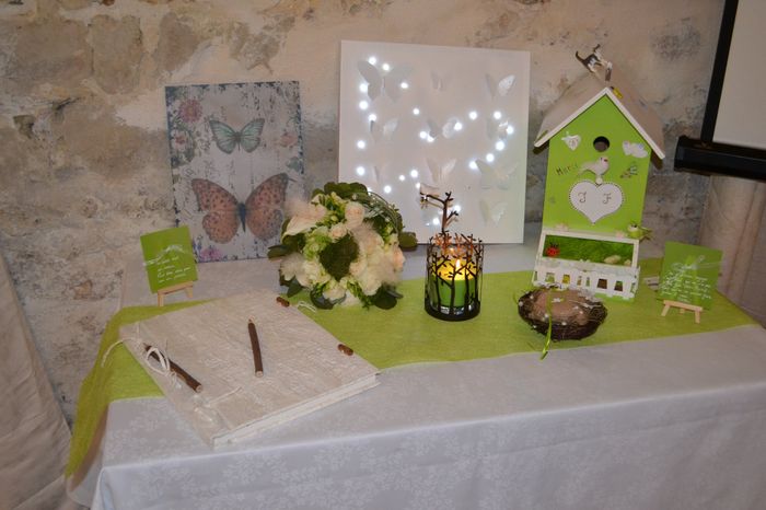 table urne allumée
