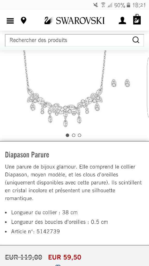 Parure mariage swarovski - 1