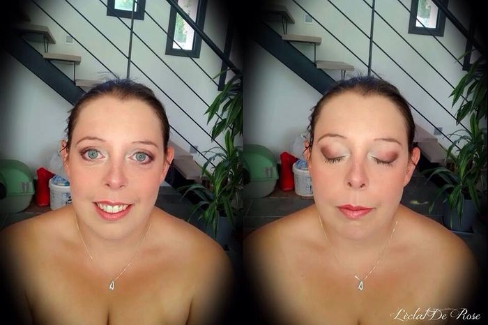 Maquillage mariée yeux bleus - 2
