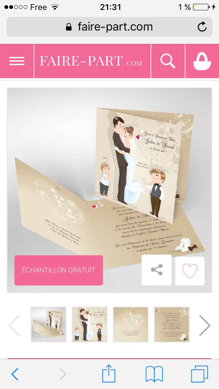  Pour les Faire Parts que pensez vous quand il y a une photo des enfants?? - 1