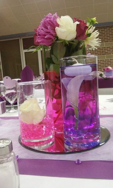 decoration de la salle: le centre de table