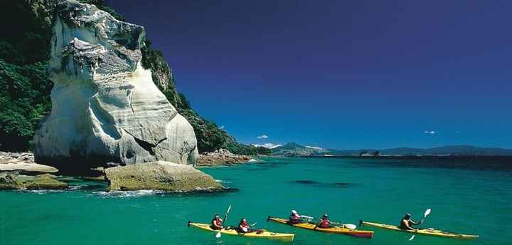 Kayak à Cathedral Cove - NZ