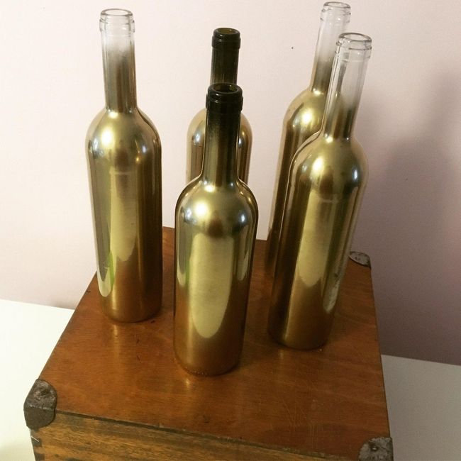 bouteilles pour l'allée de la cérémonie 