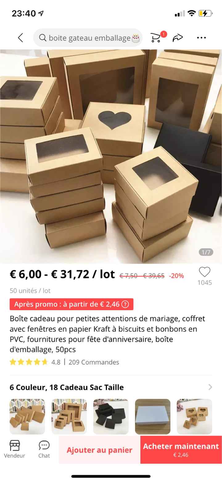 Contenants pour nos biscuits - 1