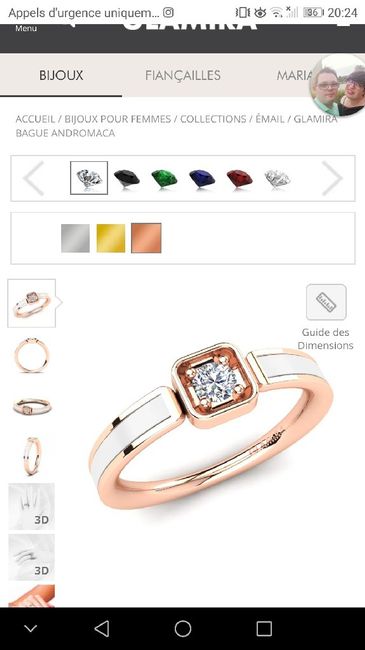 Alliance en saphir.. blanc 3