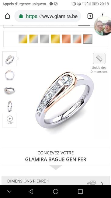 Alliance en saphir.. blanc 4