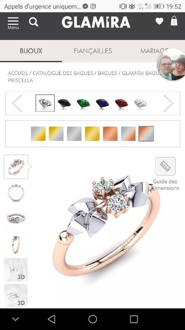 Alliance en saphir.. blanc 6