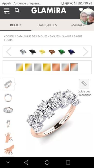 Alliance en saphir.. blanc 7