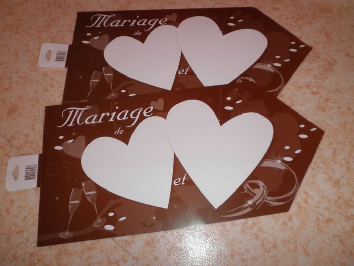 pancartes mariage
