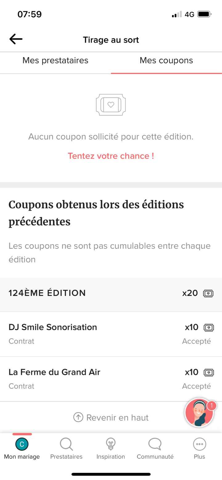 Tirage au sort concours - 1