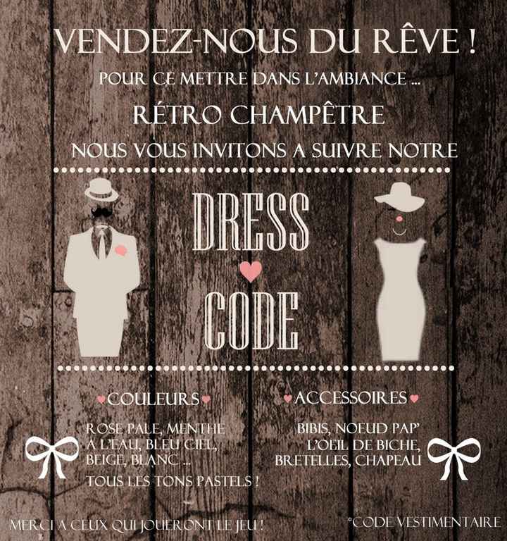 Dress code pour votre mariage - 1