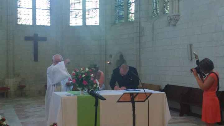 Signature à l'église