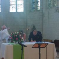 Signature à l'église