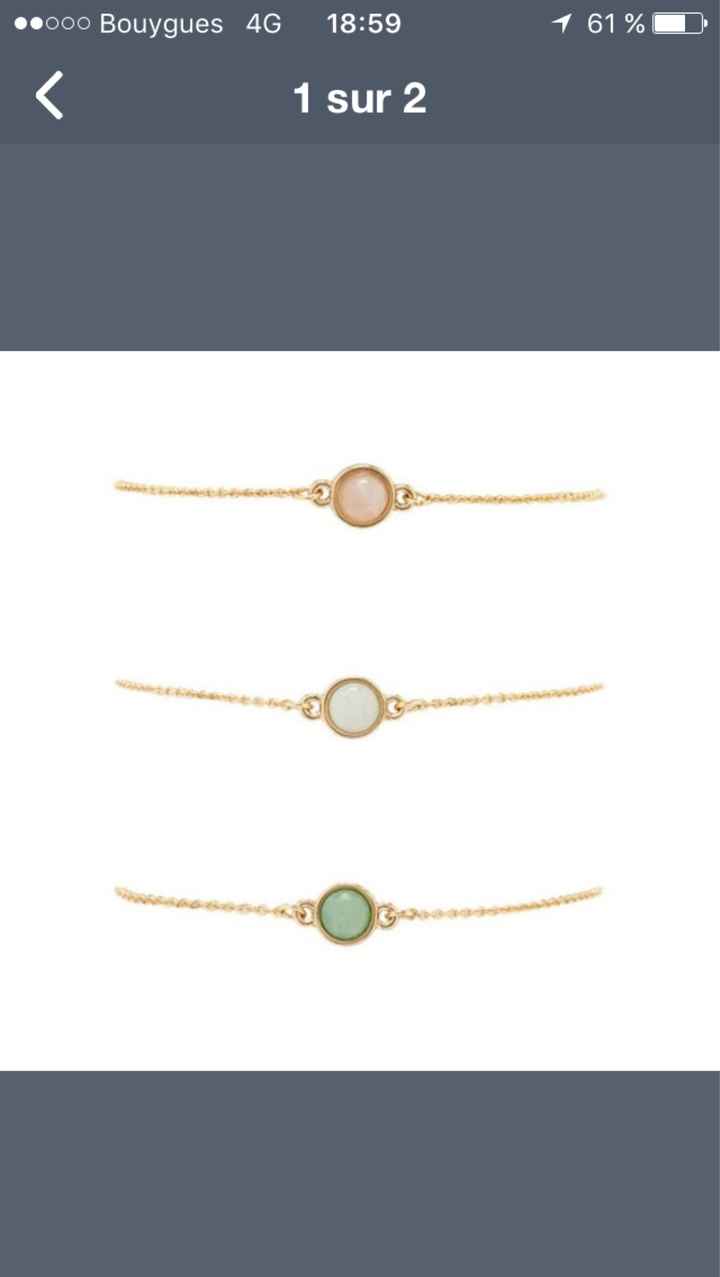 Bracelet cadeau temoins/dh :  besoin de vos avis - 2
