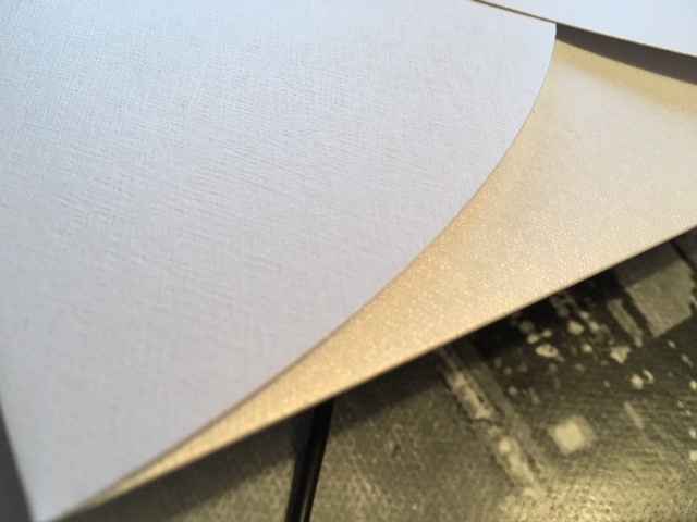 enveloppe papillon blanche détail